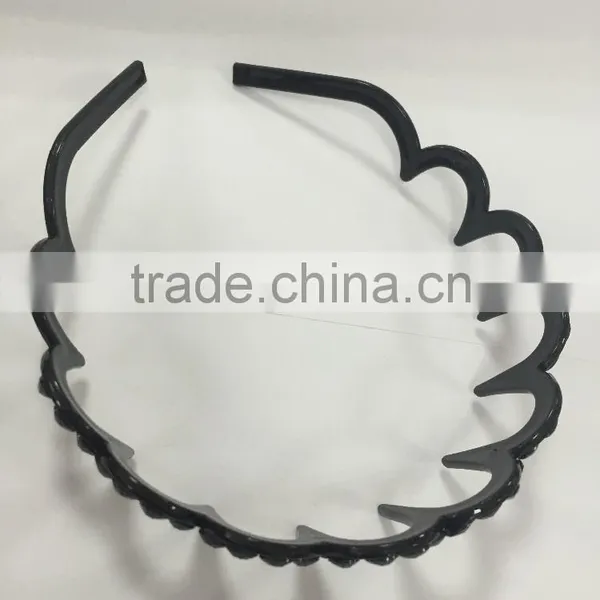 Wholesale New Design Crystal Rhinestone Plastic Girls Hair Bands With Teeth photo-2