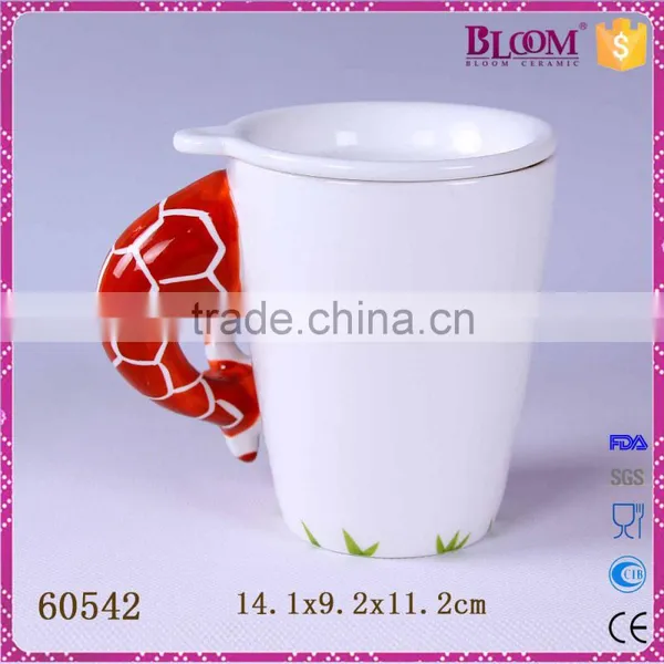 White Ceramic Giraffe Desgin Custom Coffee Mug photo-3