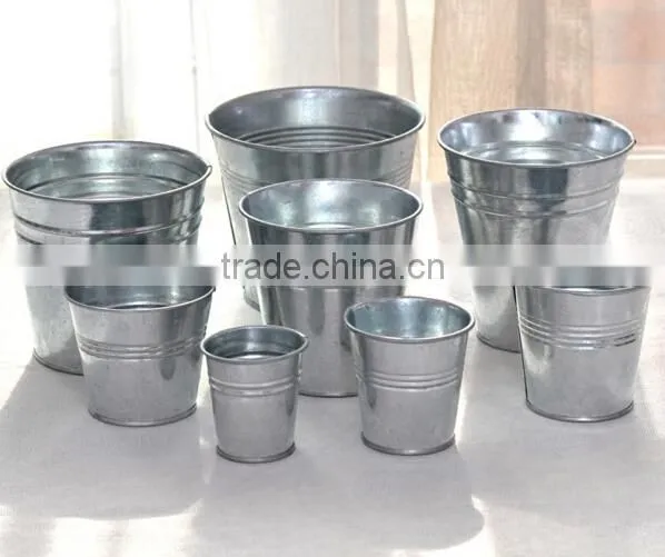 High Quality Chinese Factory Customized Logo Metal Galvanized Beer Ice Bucket photo-2