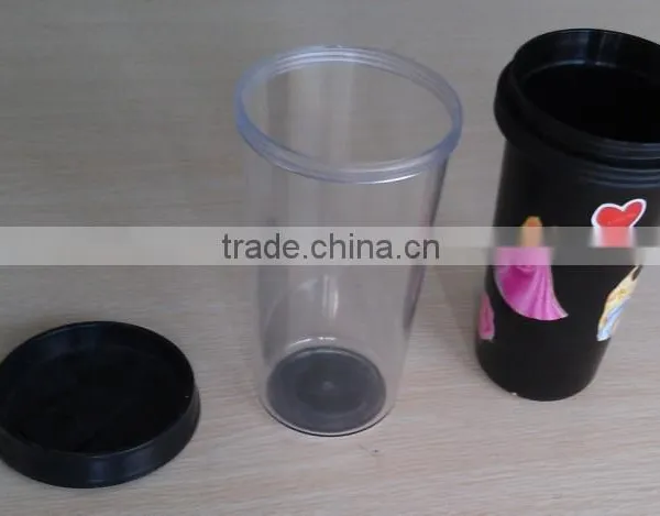 450ml Double Wall Promotional Travel Coffee Mug With Paper Insert photo-4