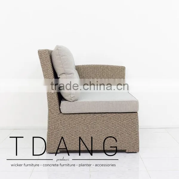 Belvedere Left Hand Bench - Vietnam Wicker Furniture - Outdor Conversation Furniture photo-3