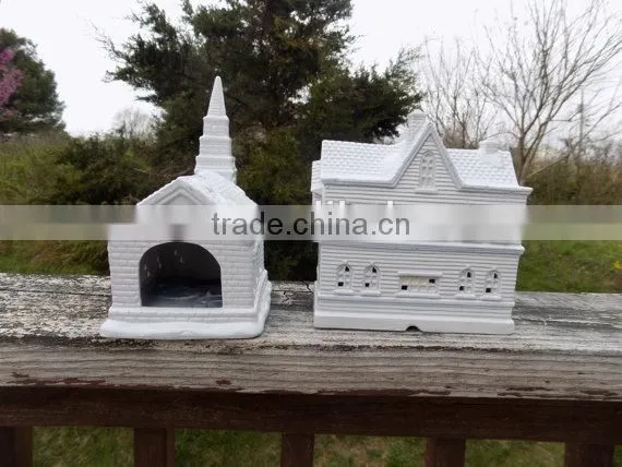 Christmas Village Houses White Christmas Village Church photo-5