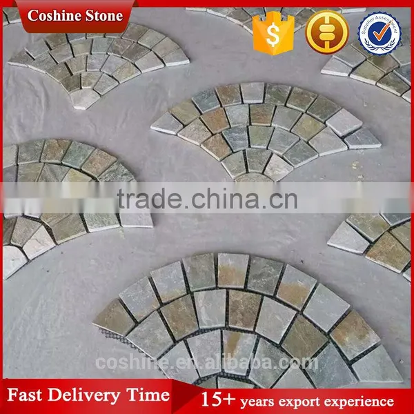 Outdoor Yellow Beige Exterior Floor Slate Tile Designs photo-4