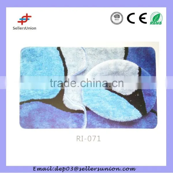 3pcs Bathroom Mat Anti-slip With Toliet Seat Cover photo-2