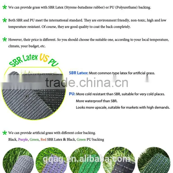 50mm Bi-color High Quality Artificial Football Lawn photo-6