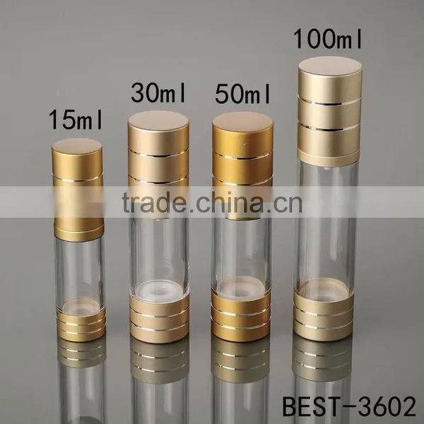 Classic Design Silver 30ml Airless Bottle Essential Oil Airless Pump Bottle 30ml photo-5