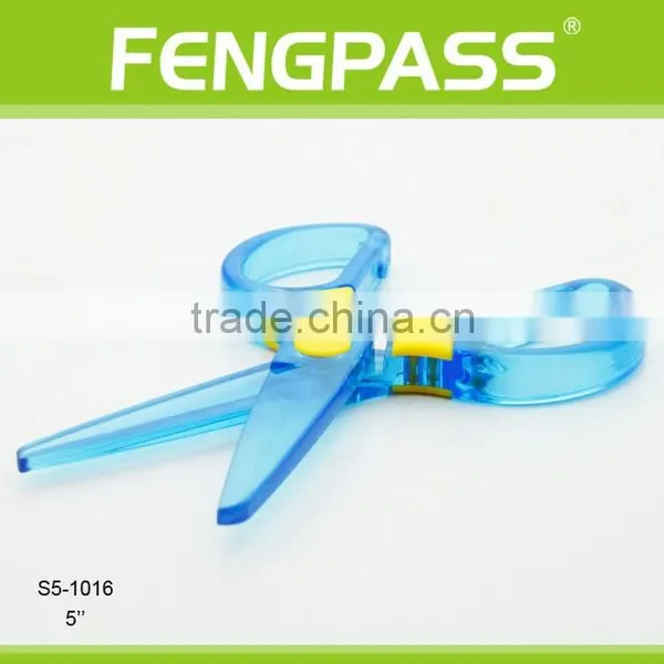 S5-1016 5 Inch 2Cr13 Stainless Steel Blade With Colorful Plastic Handle Shape Cutting Scissors photo-4