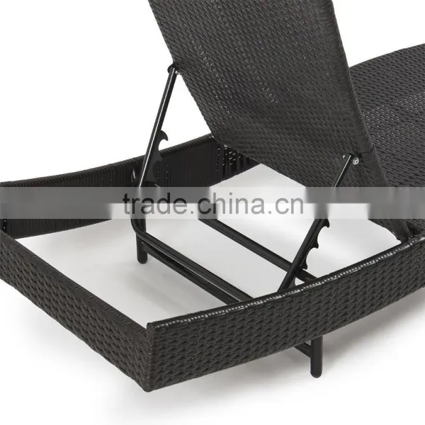Patio Garden Rattan Adjustable Pool Chaise Lounge Chair photo-4