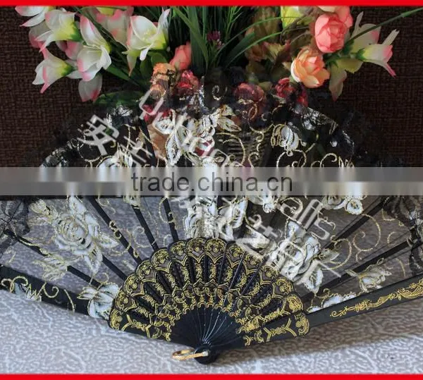 Spanish Plastic Hand Folding Fan photo-2
