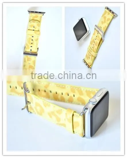 for Iwatch Band PU Leather Wristwatch Strap With Adapter for Apple Watch photo-2