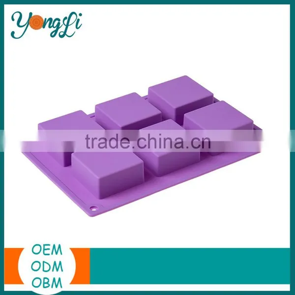 Home Kitchen Use 6-Cavity FDA Approved Silicone Candle Mold photo-2