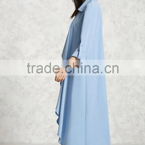 2017 New Items Women Clothes Wholesale OEM Coats And Jackets Midweight Draped Front Cardigan Longline Xxxl Jackets photo-3