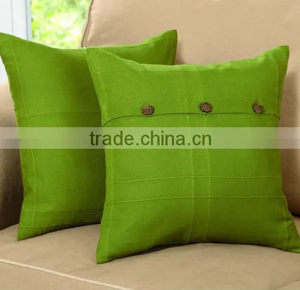 Green Color Pillow With Strip and Comforter Set (EV-B005-P)