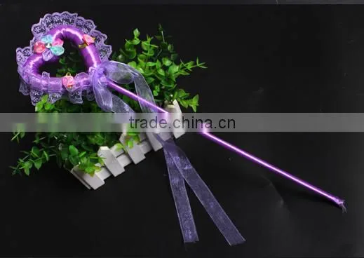Party Halloween Princess Magic Fairy Wand Love Heart Shape Plastic Little Girls Fair Wands for 2016 Festival Promotion Gifts photo-3
