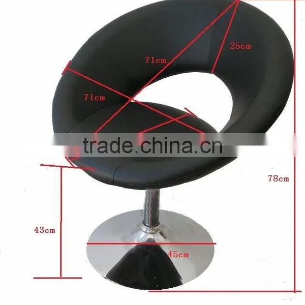 2015 Hot Selling Black Color Good pu Swivel Chair photo-4