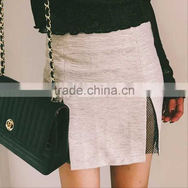 Runwaylover 5440 Sexy Black Slim Slit Mini Skirt photo-4