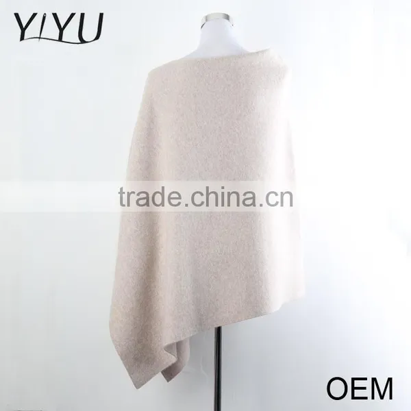 Wholesale 2017 Winter OEM Design Women Cashmere Cape Poncho and Shawl Sweater photo-3