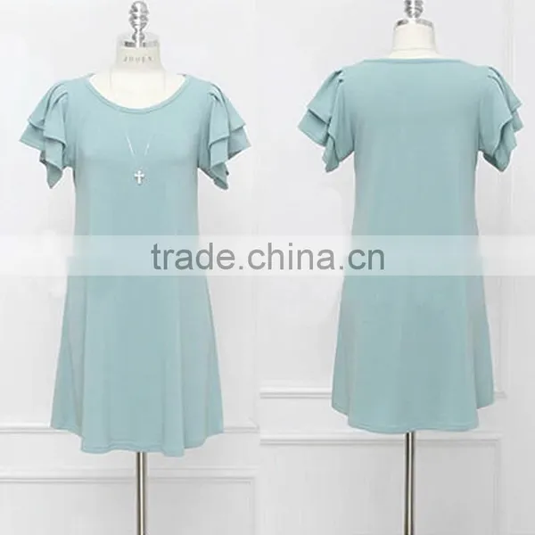 High Quality Fashion Woman T-shirt Dress Plus Size photo-2
