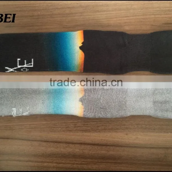 High Quality Sunny and Mountain Photo Digital Print Crew Fashion Sport Socks photo-4
