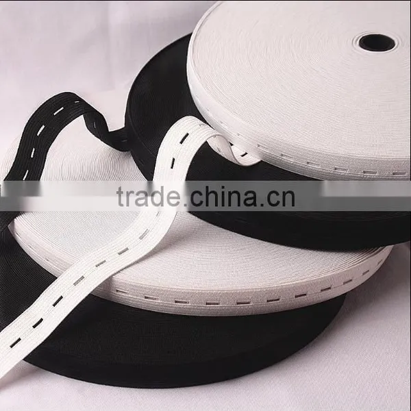 Knitted Technics and Webbing Product Type Buttonhole Elastic Rope