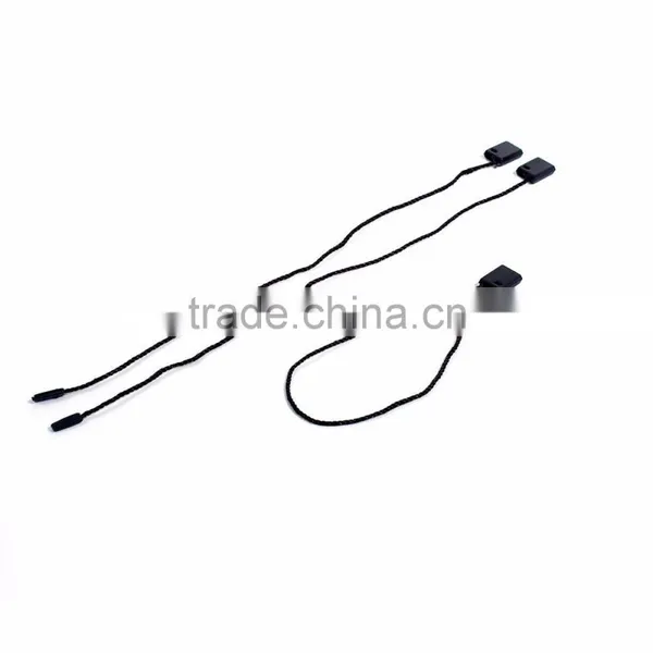 Polyester Hang Tag Snap Lock Pin Black 19.5cm(7 5/8") x 0.8cm( 3/8"), 1 Piece photo-3