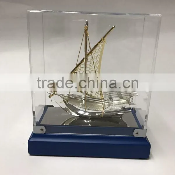 2017 NEW DESIGN Real Golden Plated Dhow Model For Islamic Souvenirs Gifts photo-3