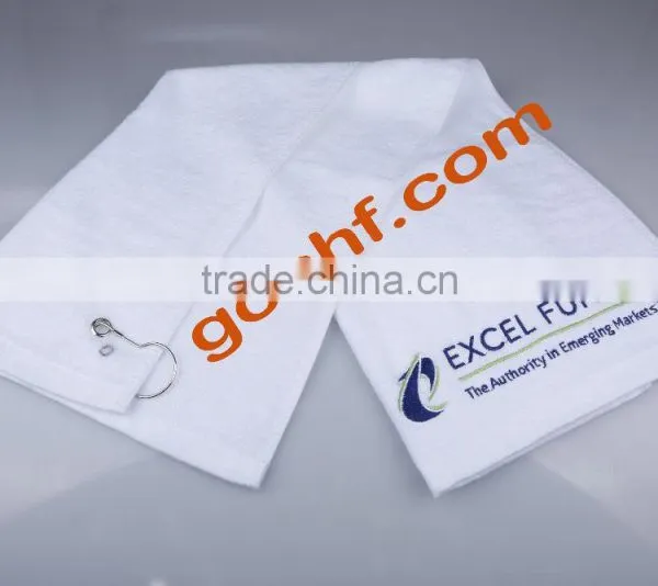 100% Cotton Custom Embroidered Logo Golf Towel photo-2
