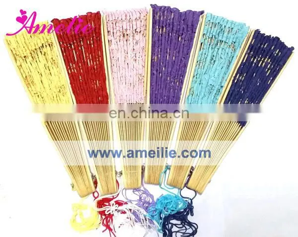 Assorted Colors Ladies Japanese Hand Fans photo-4
