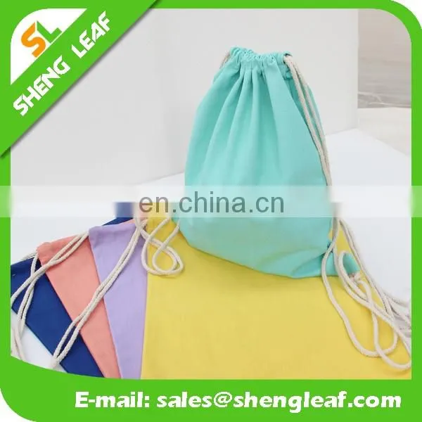 Custom Different Size Cheap Drawstring Canvas Bag photo-3
