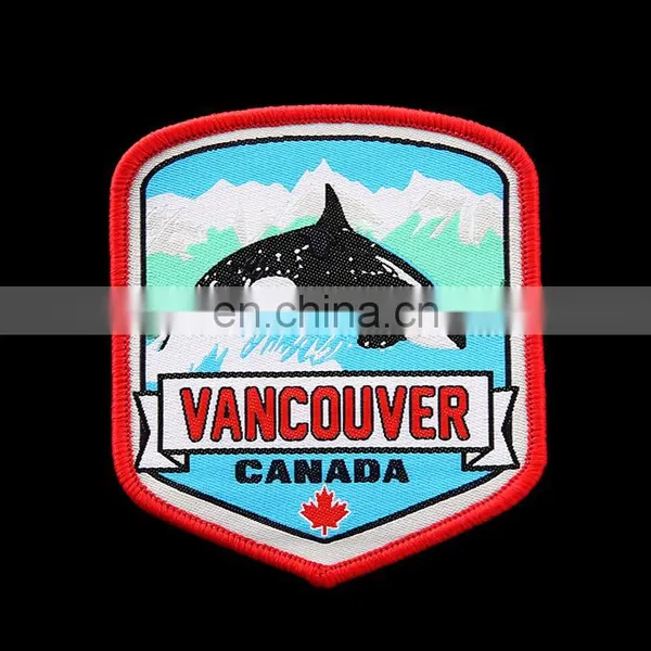 High Quality Custom Logo Bird Woven Decorative Clothing Patches photo-6