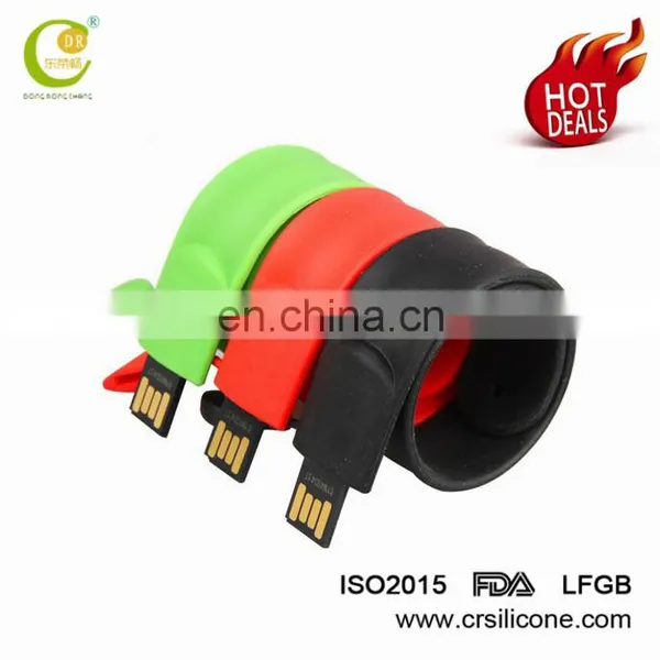 Promotion Gift Christmas Present Colorful Silicon Wristband/ Bracelet Usb Flash Drive photo-6
