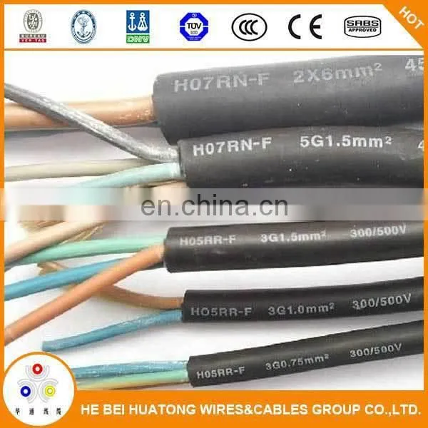 Direct Factory Price CE Certificate 3 Core Rubber Insulation Power Cord Cable H07rn-f Cable photo-5