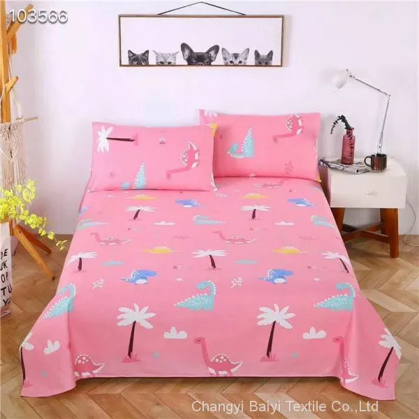 100% Polyester Pigment Printed Flower Design Baiyi Textile Fabric for Bedding photo-5