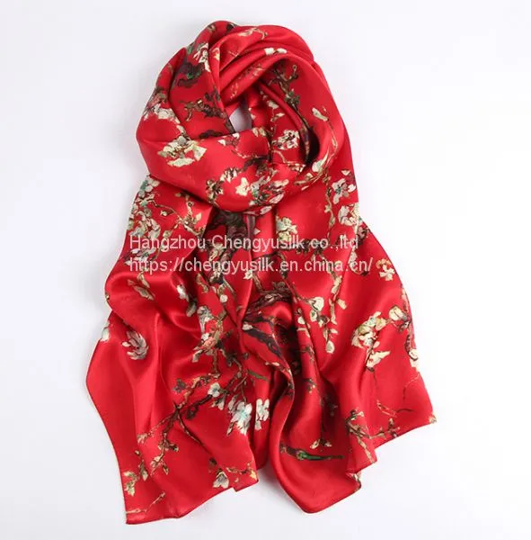 90*90 Head Scarf Digital Printing Square Women Scarf Hijab Headscarf photo-3