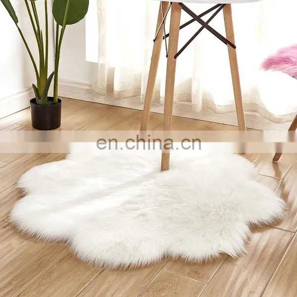 New Design Home Carpet Microfiber Synthetic Sheepskin Faux Fur Rug photo-2