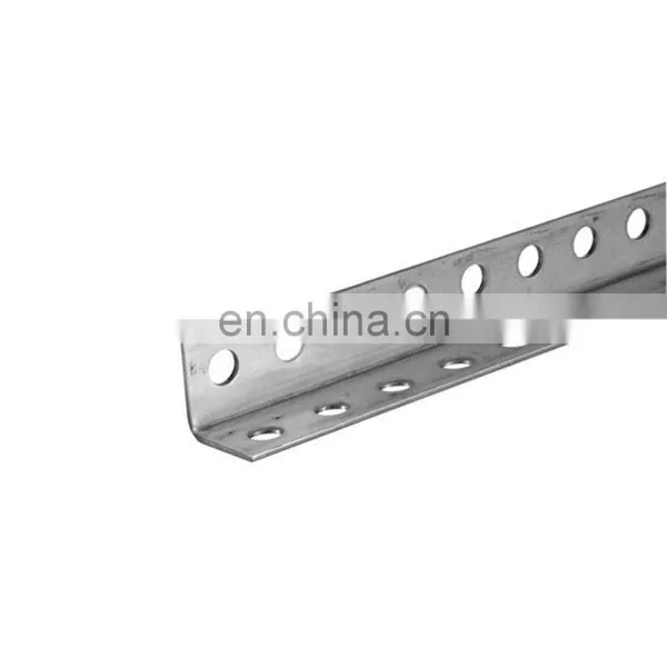 Prime Galvanized l Shape Mild gi Steel Equal Angle Iron Bar With Holes photo-3