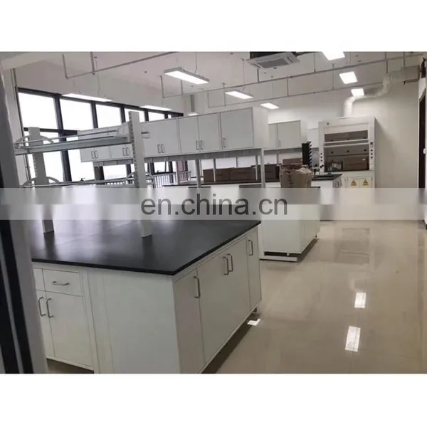 Biology Chemistry Lab Furniture Wood-steel Laboratory Table Work Bench photo-2