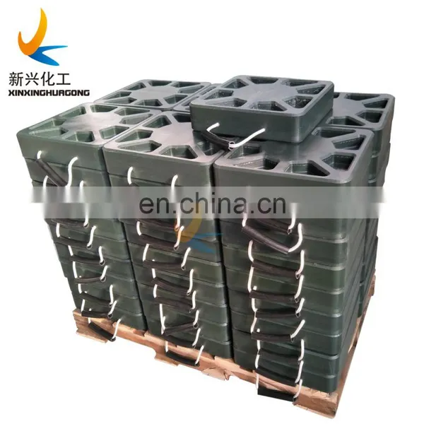 OEM UHMWPE Blocks Outrigger Mat/Solid Plastic Blocks/Black Crane Pad Construction Equipment Concrete Pump Outriggers Pad Uhmwpe photo-6