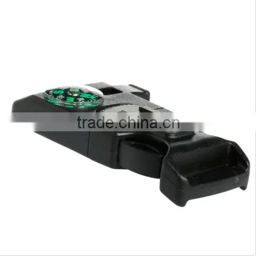 50PCS Side Buckle Whistle Compass Flint Fire Starter Scaper fr Paracord Bracelet photo-6