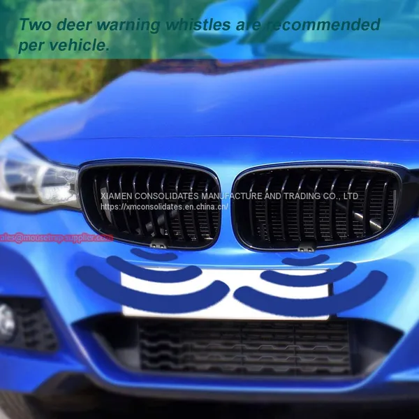 Humane Plastic Animal Warning Device Deer Flute Whistle for Car Trunk Motorcycle Vehicle photo-5
