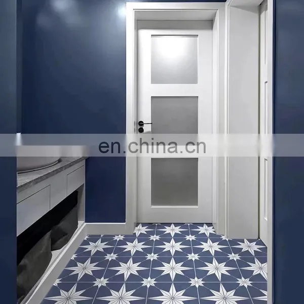 Nordic Black and White Geometric Floret Brick 300*300 Kitchen Bathroom Wall Brick photo-3