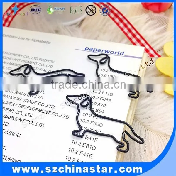 Mini Dog Shape Paper Clip PET Coated PMS Color photo-2