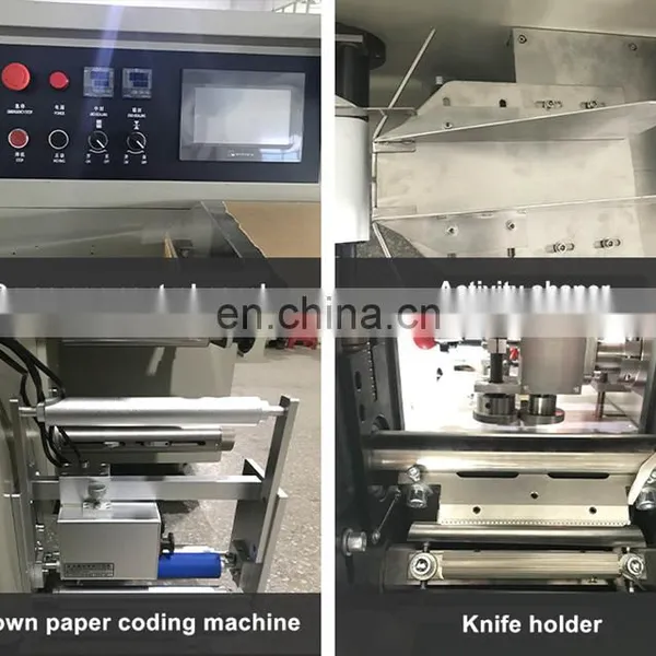 OrangeMech Servo Motor Control Snacks Wrapping Machine Horizontal Biodegradable Candy Packing Machine Line photo-5