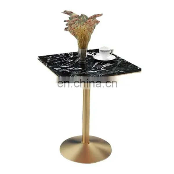 New Model Modern Stainless Steel White Coffee Tea Table Living Room Furniture Design Marble Top Coffee Table photo-5