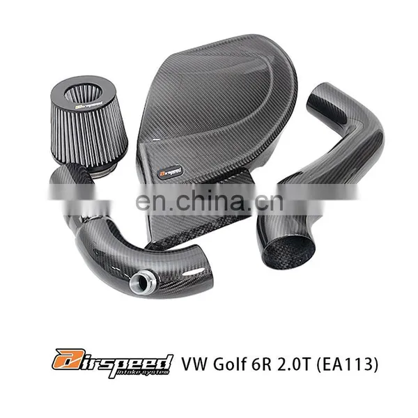 Supplier Good Quality Lower Price Promotion Carbon Components Carbon Fiber Cold Air Engine Intake For VW Golf 6R EA113 photo-3