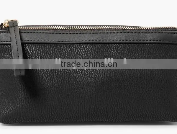 Pebbled Leather Cosmetic Bag With Wristlet Makeup Case Pouch Multiple Clutch Purse for Ladies photo-3