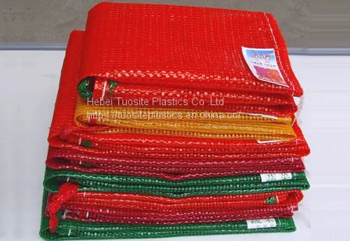 PP PE Pink Color Plastic Tubular Leno Mesh Bag Onion Potato Package Mesh Bag for Mexico photo-5