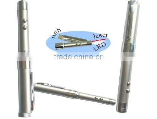laser pointer pen drive with led light