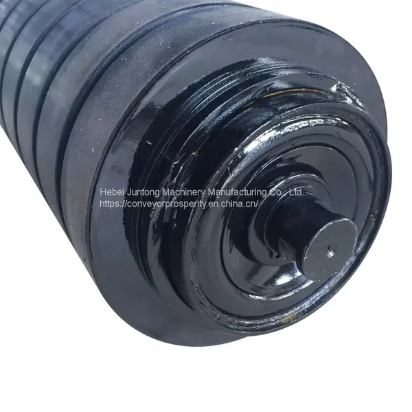 CEMA Belt Conveyor Q235 Carbon Steel Impact Roller for Sand Stone photo-4