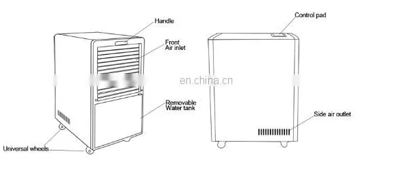 Indoor Pool Use Industrial Moisture Removing Machine Dehumidifier for Sale photo-4
